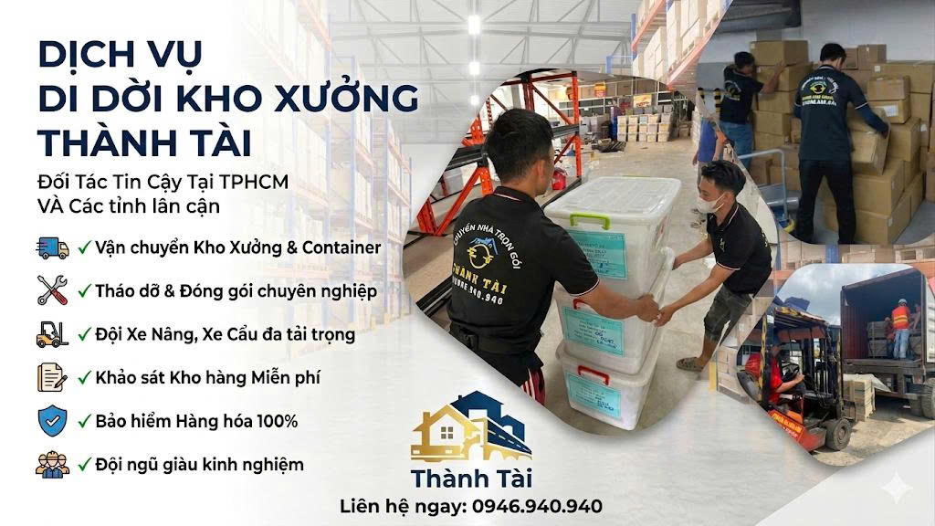 chuyển kho xưởng quận 9