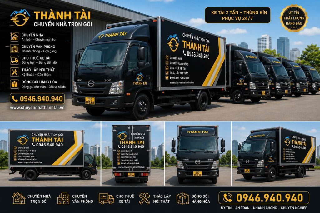 cách sắp xếp xe tải chuyển nhà hợp lý
