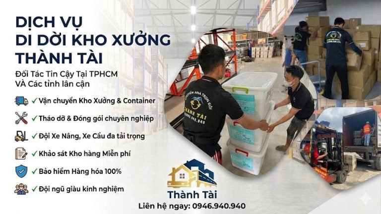 Quy trình đóng gói máy móc giá trị cao chi tiết